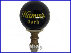 Vintage Hamm's Dark Ball Knob Draft Beer Tap Handle Tapper Mancave Bar Pub 5