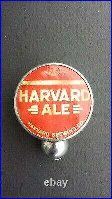 Vintage Harvard Ale Beer Ball Knob Tap Handle 1940's Lowell, Massachusetts