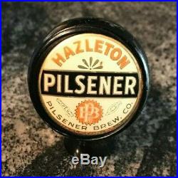 Vintage Hazleton Pilsener Beer Ball Tap Knob / Handle Pilsener Brewing Co Pa