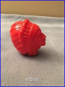 Vintage Iroquois Brewing Beer Indian Head Tap Handle Ball Knob