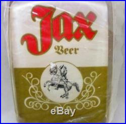 Vintage Jax Beer Lucite Tap Handle withAndrew Jackson Logo New Original Package