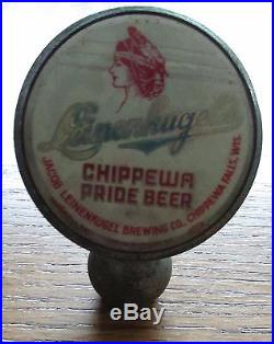 Vintage Leinenkugel's Chippewa Pride Beer Ball Knob Tap Handle