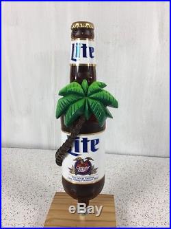 Vintage Miller Lite Palm Tree Beer Tap Handle Knob Rare