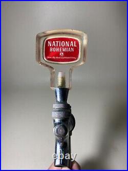 Vintage National Bohemian Beer Lucite Acrylic Draft Tap Handle Natty BO Tap