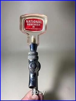 Vintage National Bohemian Beer Lucite Acrylic Draft Tap Handle Natty BO Tap