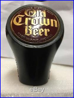 Vintage Old Crown Beer Ball Tap Knob Handle Fort Wayne, Indiana