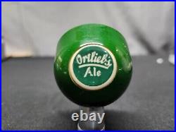 Vintage Ortliebs Ale Beer Tap Handle Ball Knob Sign