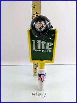 Vintage Pittsburgh Steelers Beer Tap Miller Lite Field Goal Post