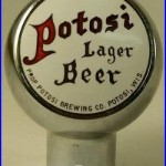 Vintage Potosi Lager Beer Ball Tap Knob Handle Potosi Brewing WI Rare