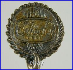 Vintage Schaefer Beer Trophy Art Nouveau Lady Tap Handle Hood Ornament