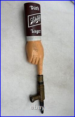 Vintage Schlitz Dark Lager Draft Beer Tap Handle Milwaukee, Wisconsin
