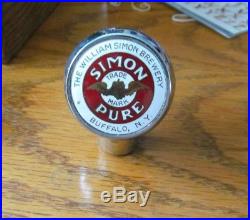 Vintage Simon Pure Beer Ball Tap Knob / Handle William Simon Brewing Buffalo Ny