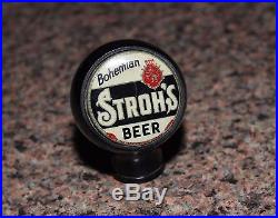 Vintage Strohs Beer Tap Marker Beer Tap Ball Beer Tap Knob Stroh's Tap Handle