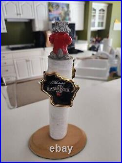 Vintage Stunning LE Michelob Amber Bock Beer Wisconsin Bucky Badger Tap Handle Vintage Stunning LE Michelob Amber Bock Beer Wisconsin Bucky Badger Tap Handle