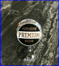 Vintage Sunshine Premium Beer Ball Tap Knob / Handle Barbey Brewing Reading Pa