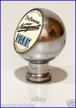 Vintage The Famous Narragansett PALE Beer Ale Tap Handle Pull Knob Bar Taproom