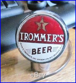 Vintage Trommer's Beer Brewing Ball Tap Knob / Handle Brooklyn Ny Orange Nj