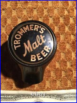 Vintage Trommer's Malt Beer Tap Marker Ball Knob Bastian Bros