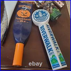Vintage Used Brewery Draft Beer Tap Handle Lot of 8 STELLA, PERONI Ale Bar Knobs