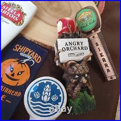 Vintage Used Brewery Draft Beer Tap Handle Lot of 8 STELLA, PERONI Ale Bar Knobs