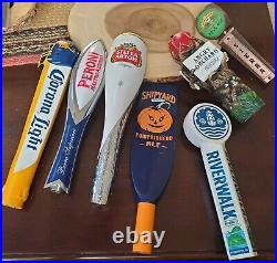 Vintage Used Brewery Draft Beer Tap Handle Lot of 8 STELLA, PERONI Ale Bar Knobs