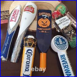 Vintage Used Brewery Draft Beer Tap Handle Lot of 8 STELLA, PERONI Ale Bar Knobs