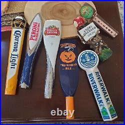 Vintage Used Brewery Draft Beer Tap Handle Lot of 8 STELLA, PERONI Ale Bar Knobs