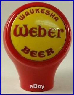 Vintage Weber Beer Ball Tap Knob Handle Waukesha WI Rare