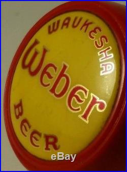 Vintage Weber Beer Ball Tap Knob Handle Waukesha WI Rare