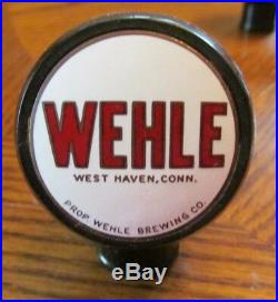 Vintage Wehle Beer Brewing Co Ball Tap Knob Handle West Haven Ct Conn
