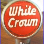 Vintage White Crown Beer Ball Tap Knob Handle Akron Brewingco Akron Oh Ohio