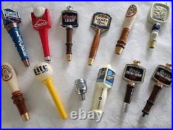 Vintage lot beer taps handles