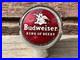Vtg 1950's Anheuser Busch Budweiser Beer Tap Handle Ball Knob Robbins Chrome