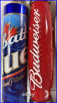 Vtg Beer Tap Handle Lot 4pcs Killian's Labatt, Bud Lt. & Budweiser Collectible