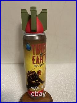 WAR HORSE BREWING TIRED OF EARTH NEIPA draft beer tap handle. NEW YORK
