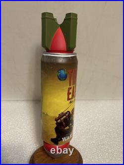 WAR HORSE BREWING TIRED OF EARTH NEIPA draft beer tap handle. NEW YORK