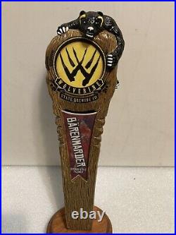 WOLVERINE STATE BREWING BARENMARDER GERMAN PILS draft beer tap handle. MICHIGAN