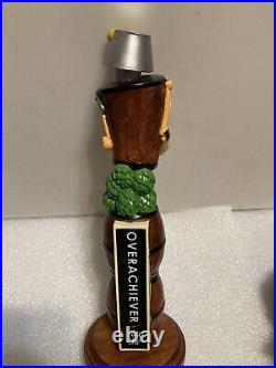 WOODEN ROBOT OVERACHIEVER PALE ALE draft beer tap handle. NORTH CAROLINA