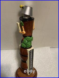 WOODEN ROBOT OVERACHIEVER PALE ALE draft beer tap handle. NORTH CAROLINA