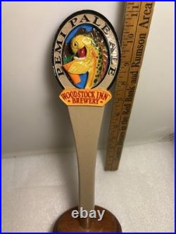 WOODSTOCK INN PEMI-PALE ALE RAINBOW TROUT draft beer tap handle NEW HAMPSHIRE