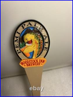 WOODSTOCK INN PEMI-PALE ALE RAINBOW TROUT draft beer tap handle NEW HAMPSHIRE