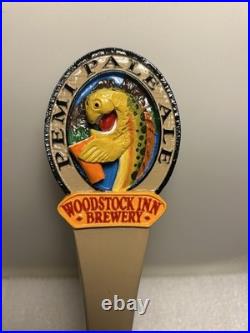 WOODSTOCK INN PEMI-PALE ALE RAINBOW TROUT draft beer tap handle NEW HAMPSHIRE