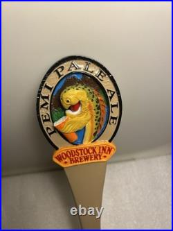 WOODSTOCK INN PEMI-PALE ALE RAINBOW TROUT draft beer tap handle NEW HAMPSHIRE