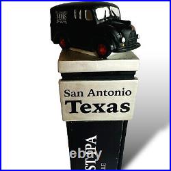 Weathered Souls Beer Tap Handle San Antonio Texas Van West Coast IPA Black