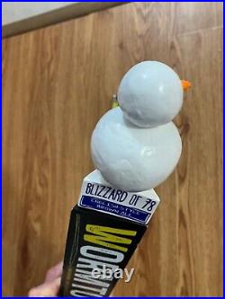 Wormtown Brewery Blizzard of 78 Beer Tap Handle Knob Top Brewing Keg Bar Snowman
