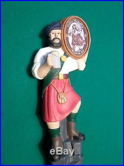 Wow RAre Excellen Gritty McDuff Scottish Ale Figural Man 12 Beer Keg Tap Handle