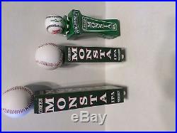 Wow Very Rare Set of 3 Boston Red Sox Green Monsta Beer Keg Tap Handle Markers